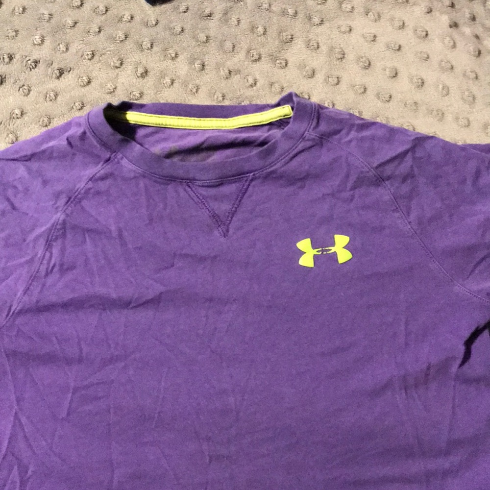 Purple under armor short sleeve